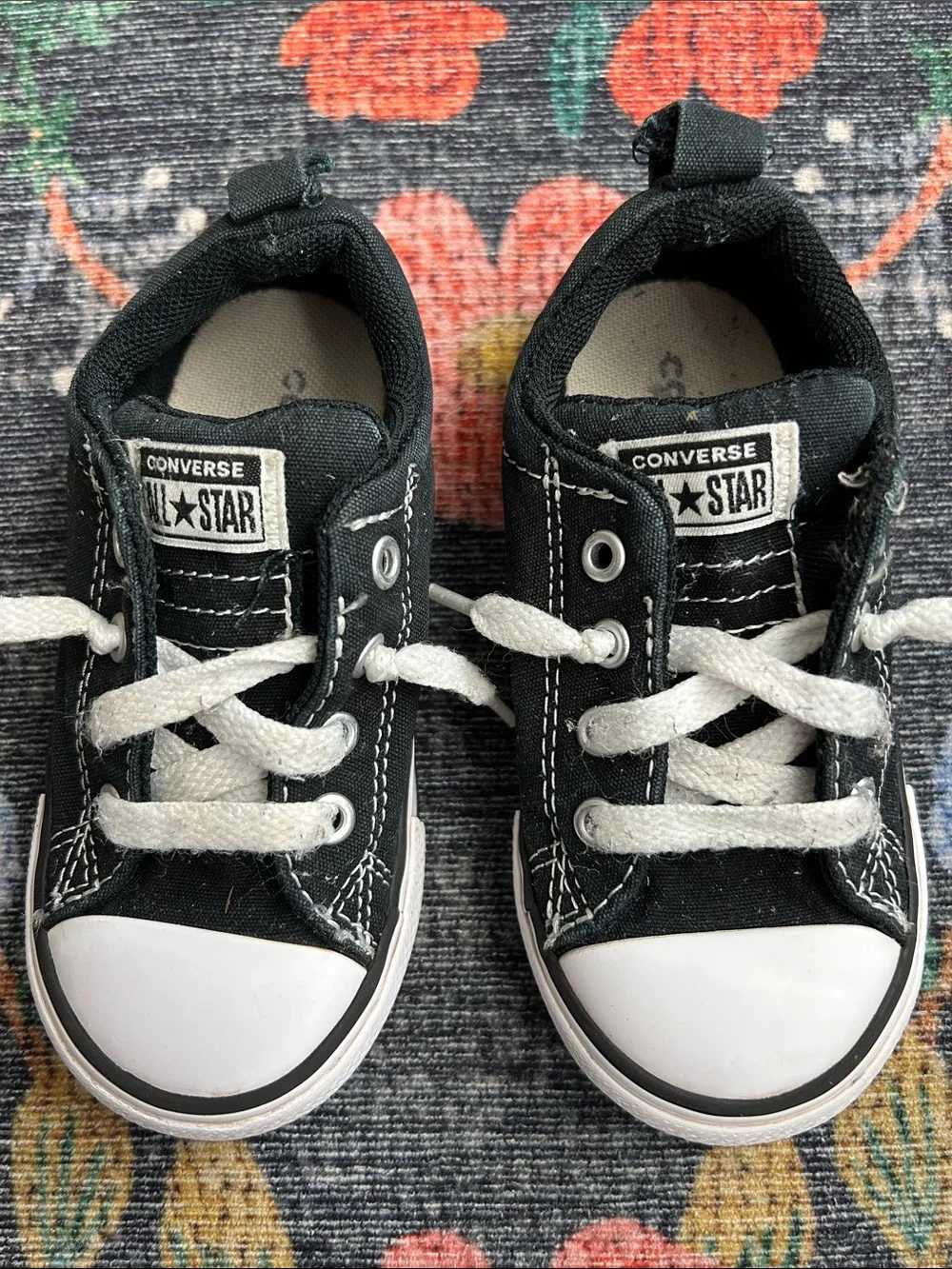 Converse Chuck Taylor Black Slip-On Sneakers, Toddler Size 8